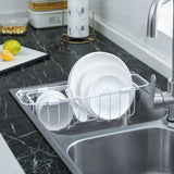 Kitchen sink drain rack bowl control rack