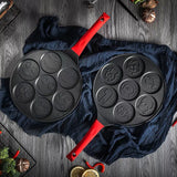 Aluminum Alloy Frying Pan Non-stick Seven-hole Breakfast pan