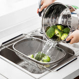 Simple Stainless Steel Drain Rack Sink