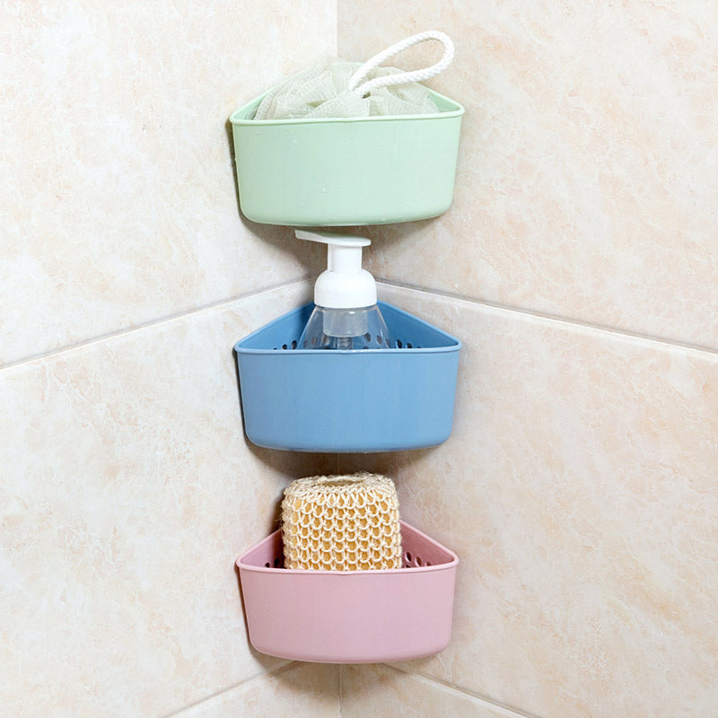 Sink Triangle Drain Basket Plastic Hanging