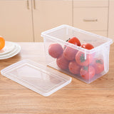2L Fridge Storage Box with Handle | Transparent Airtight Food Organizer