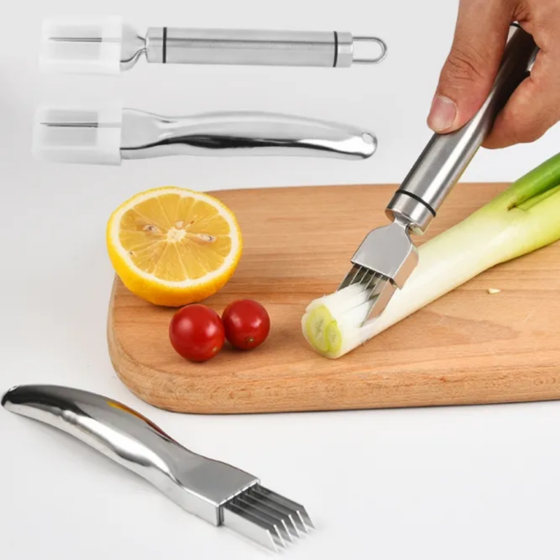 multi-slicer excels at slicing onions, tomatoes, cucumbers, and other produce with minimal effort.