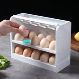 3 Layer Flip Refrigerator Egg Storage Box Household