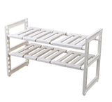 Under Sink 2 Tier Expandable Shelf Organizer