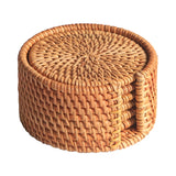 Rattan Woven Round Coaster