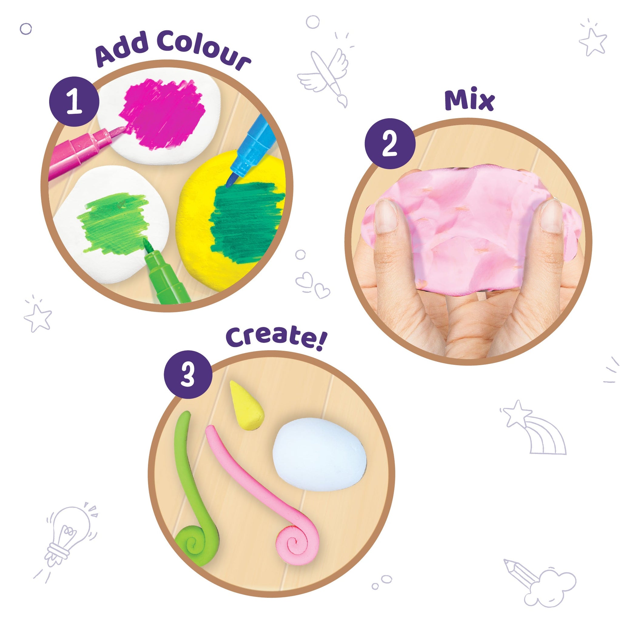 Magic Clay Unicorn Craft Kit for Kids