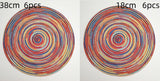 Western-style Placemat Home Placemat Coasters Heat Proof Mat