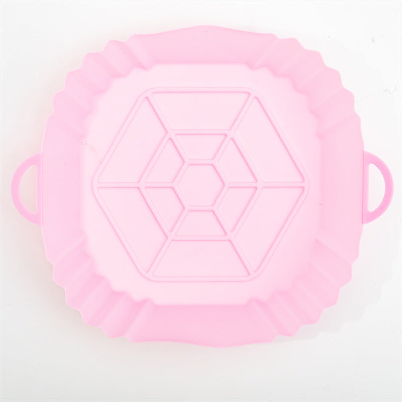 5PCS Air Fryer Silicone Baking Tray Round Shape