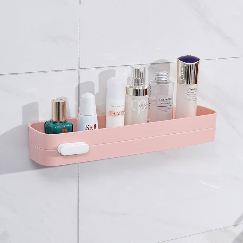Wall-Mounted Bathroom Organizer Drill-Free