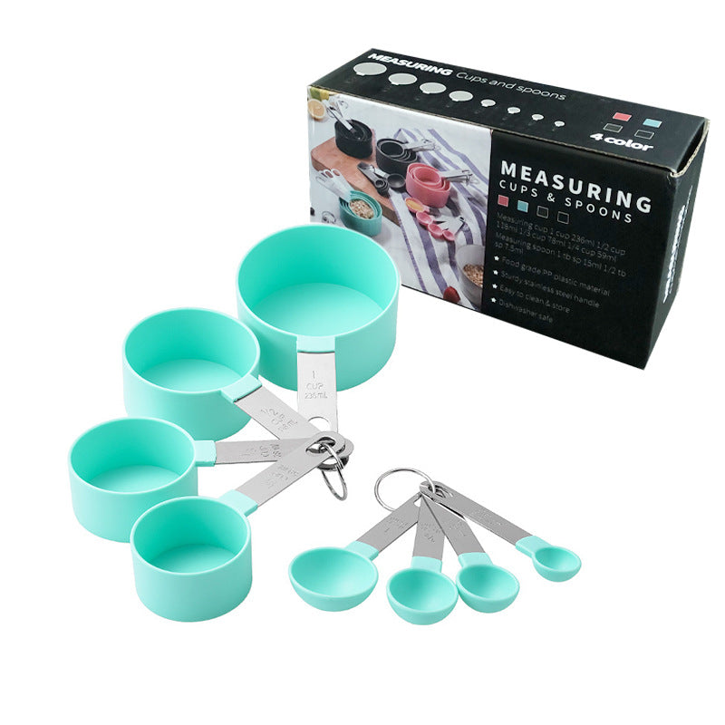 8-Piece Professional Measuring Cups & Spoons Set - Stainless Steel Handles