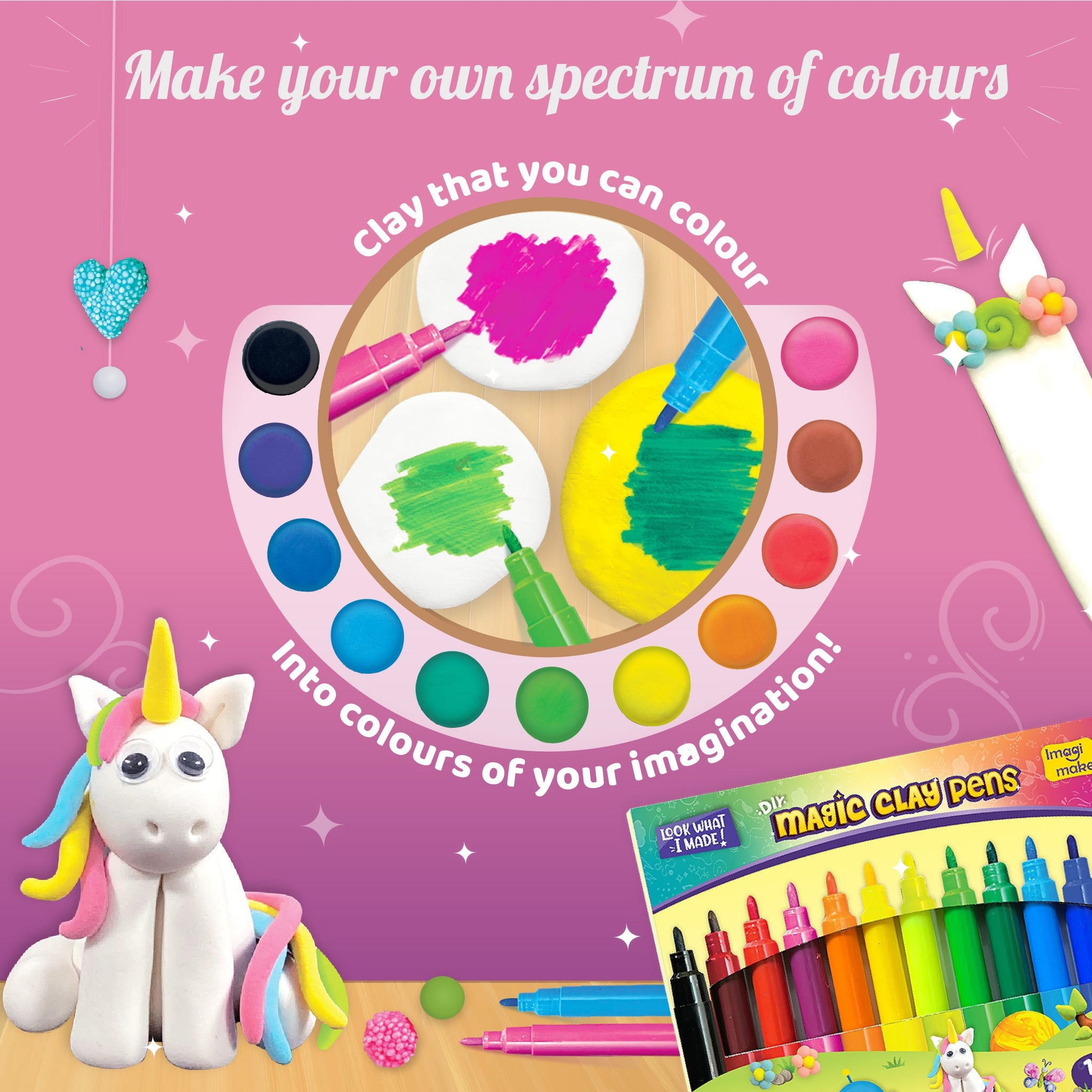 Magic Clay Unicorn Craft Kit for Kids