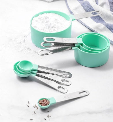 8-Piece Professional Measuring Cups & Spoons Set - Stainless Steel Handles