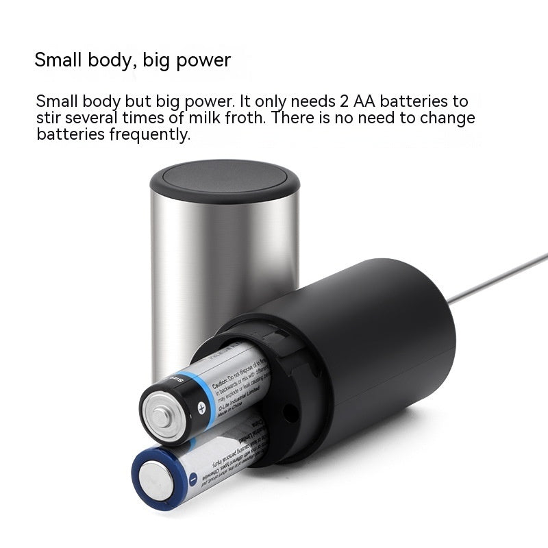 Electric Milk Frother Mini Coffee Milk Frother Battery Operated