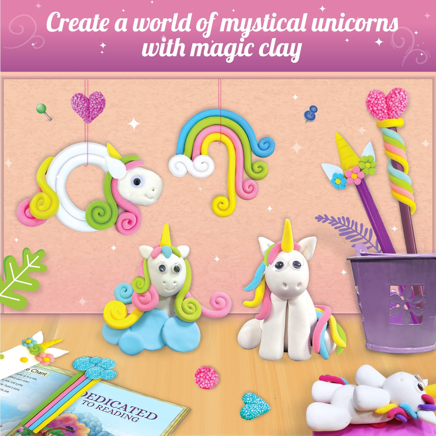 Magic Clay Unicorn Craft Kit for Kids