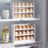 3 Layer Flip Refrigerator Egg Storage Box Household