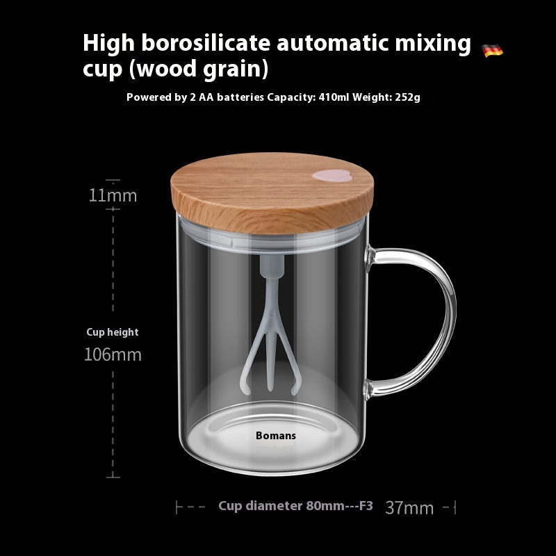 Battery Type Automatic Coffee Electric Stirring Cup 410 ml