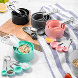 8-Piece Professional Measuring Cups & Spoons Set - Stainless Steel Handles
