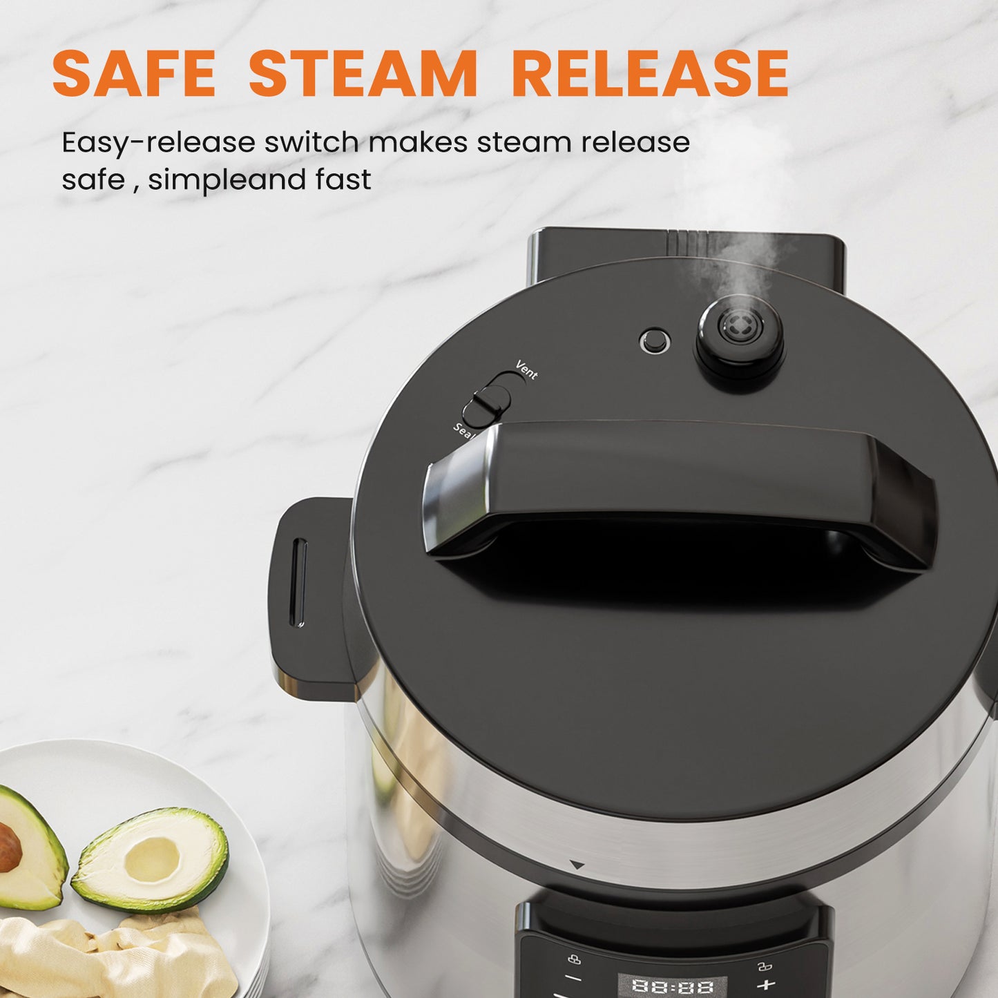 9 In 1 Electric Pressure Cooker, Rice Cooker, Multi-Functional Smart Pot