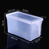 2L Fridge Storage Box with Handle | Transparent Airtight Food Organizer