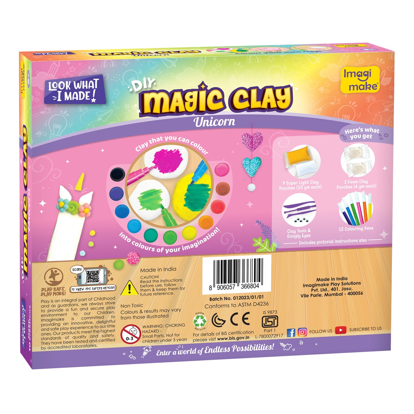 Magic Clay Unicorn Craft Kit for Kids