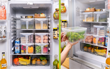2L Fridge Storage Box with Handle | Transparent Airtight Food Organizer