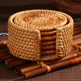 Rattan Woven Round Coaster