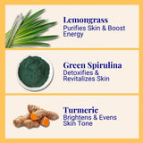 Energising Body Foam Wash For All Skin Types Lemongrass & Turmeric 70g
