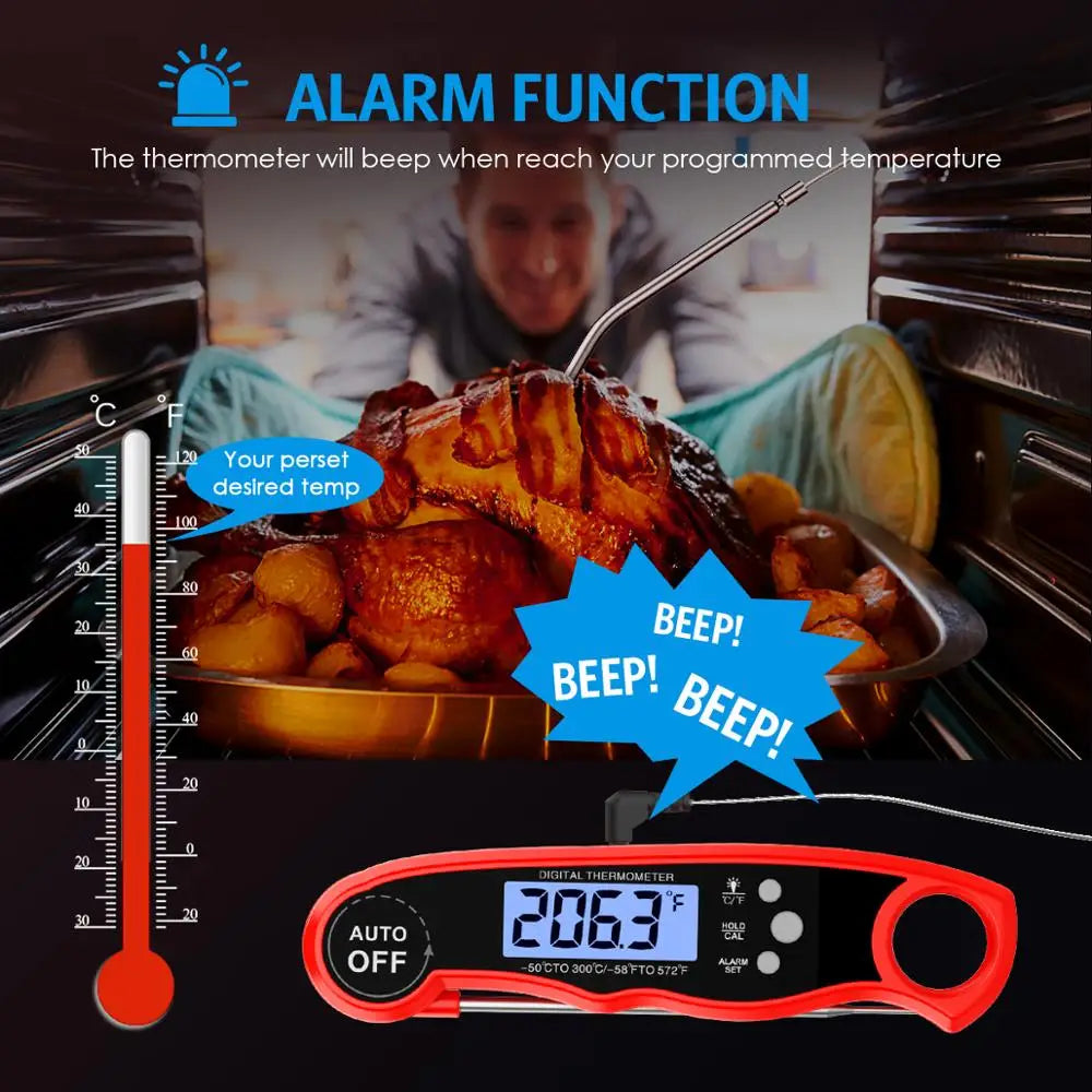 ORIA Waterproof Digital Food Thermometer – Instant Read Kitchen Meat Probe