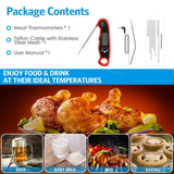 ORIA Waterproof Digital Food Thermometer – Instant Read Kitchen Meat Probe