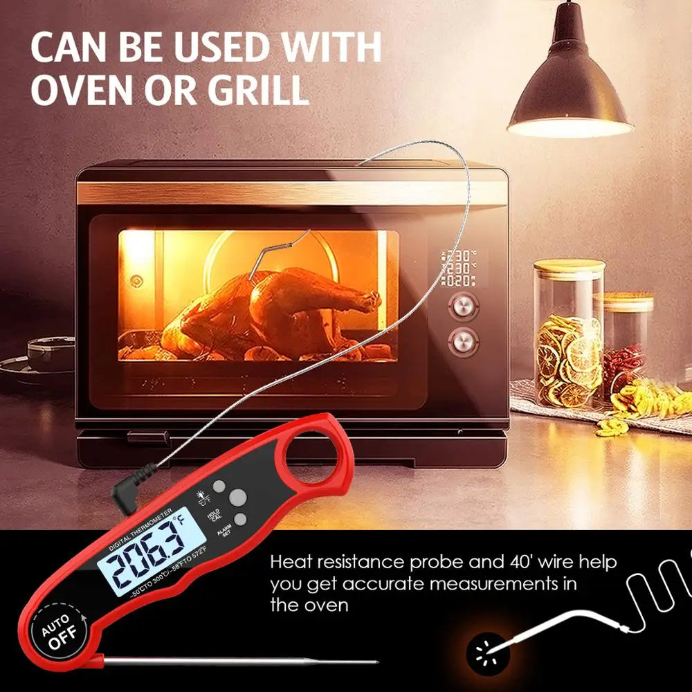 ORIA Waterproof Digital Food Thermometer – Instant Read Kitchen Meat Probe
