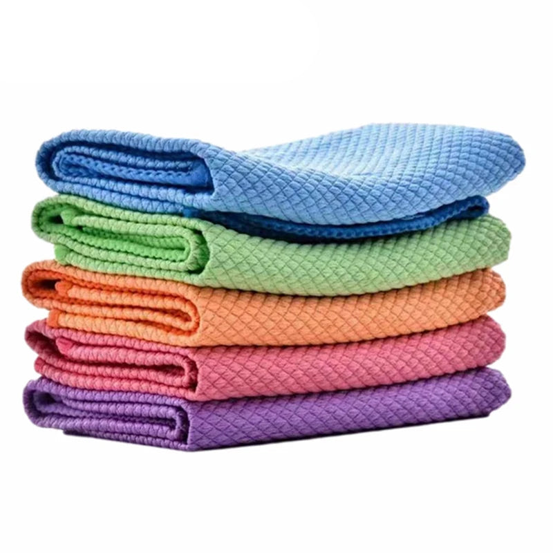 5PCS Microfiber Cleaning Towel Super Absorbent