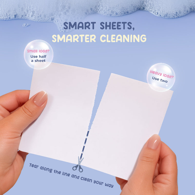 Peachy Bum Baby Safe Laundry Sheets (Travel Size) for 20 Loads