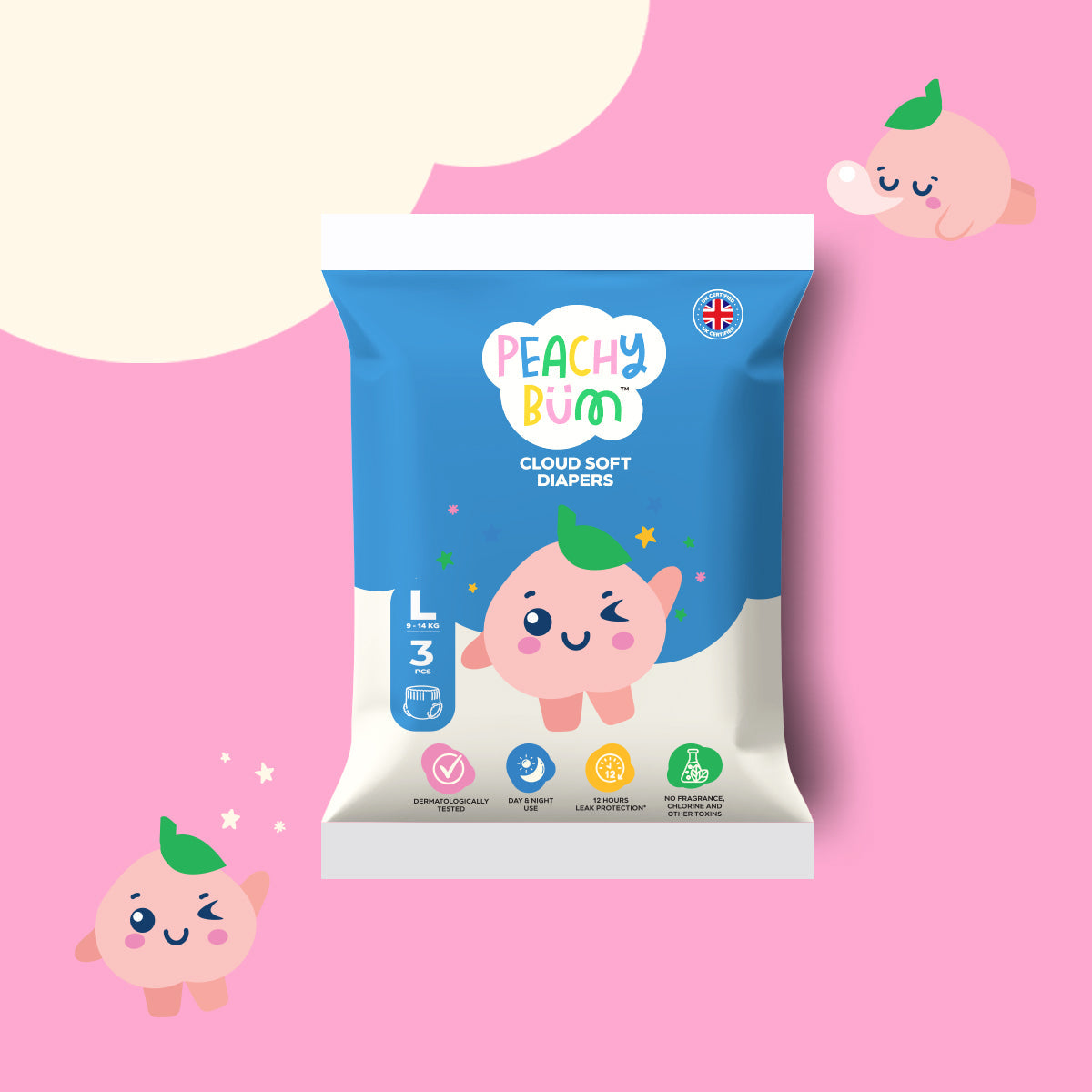 Peachy Bum Trial Pack Cloud Soft Diapers