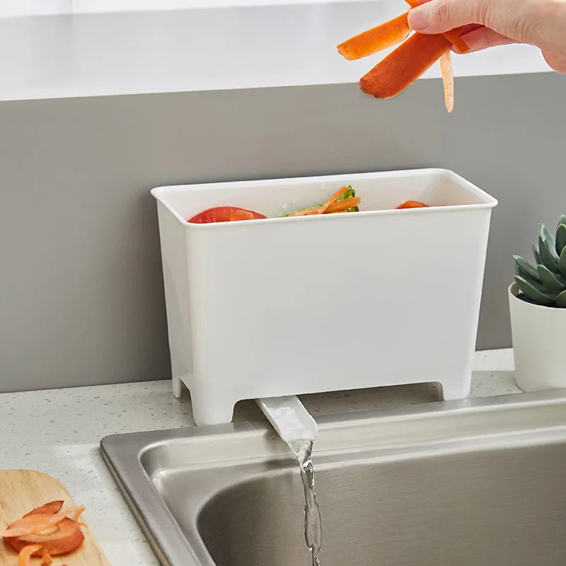 Kitchen Sink Drain Basket Countertop Food Scraps Strainer