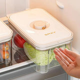 Airtight Plastic Food Vacuum Storage Box - Sealed Transparent Meal Prep Container