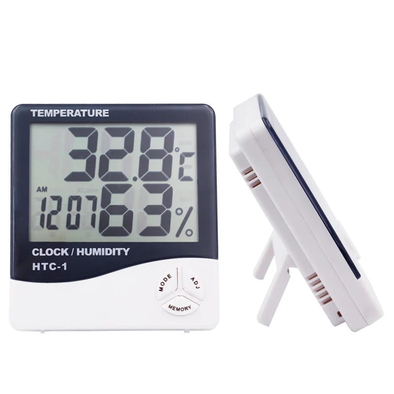 LCD Digital Room Thermometer & Hygrometer – Indoor Outdoor Humidity Meter