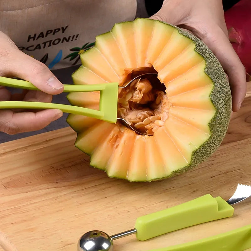 Melon Scoops Fruit Cutting Slices Kitchen Tool