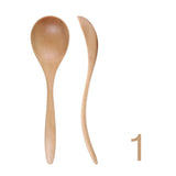 Wooden Spoon Japanese Lacquer Long Handle