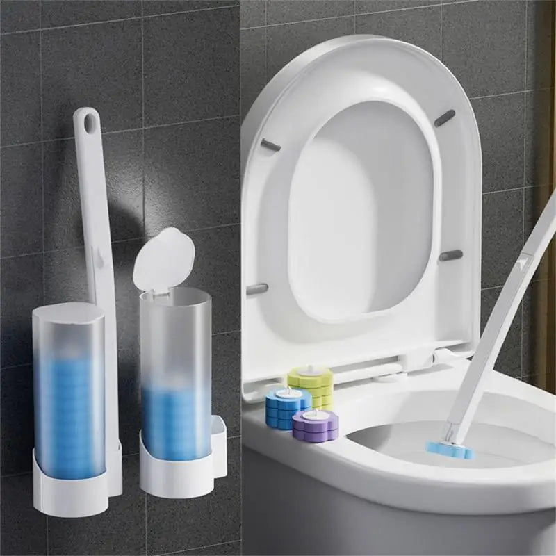 Disposable Toilet Brush Cleaner With Long Handle