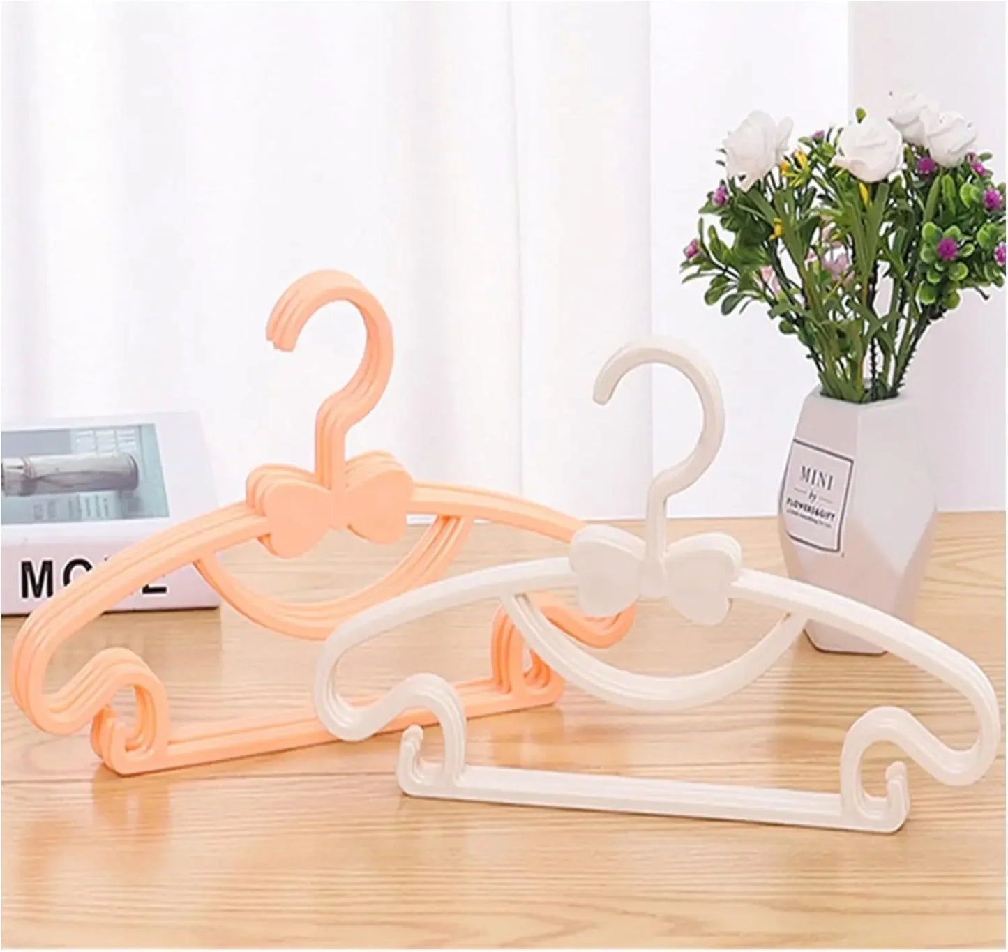 Non-Slip Plastic Baby & Kids Clothes Hangers Set 10PCS