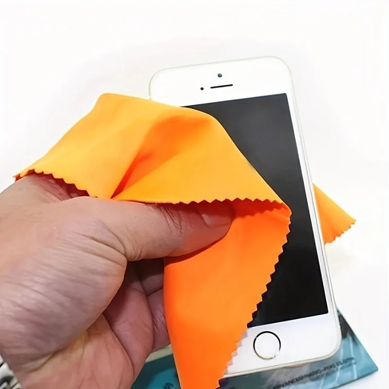 50-Pack Microfiber Cleaning Cloths – Soft, Reusable Screen & Lens Wipes (Mixed Colours)