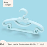 10-Piece Kids Pastel Clothes Hangers Set with Integrated Skirt Clips