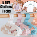 Non-Slip Plastic Baby & Kids Clothes Hangers Set 10PCS