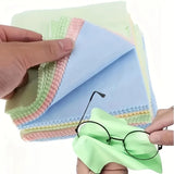 50-Pack Microfiber Cleaning Cloths – Soft, Reusable Screen & Lens Wipes (Mixed Colours)