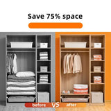 Home Storage Vacuum Bags for Storing Clothes Blankets No Pump Need