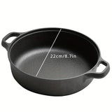 Cast Iron Skillet Non-Stick for Induction, Gas Stoves 22 cm