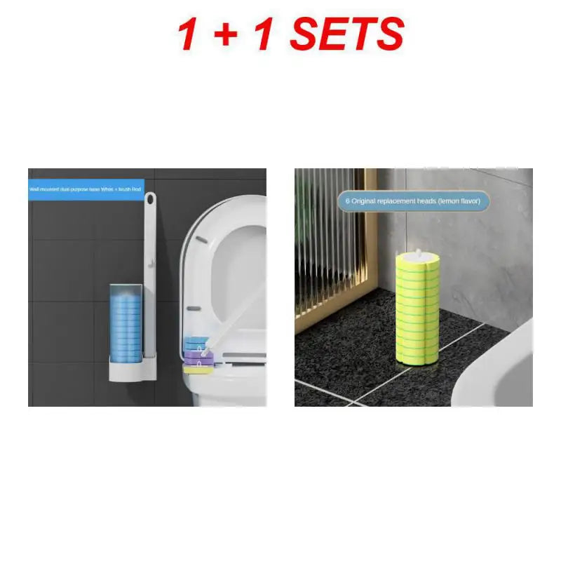 Disposable Toilet Brush Cleaner With Long Handle