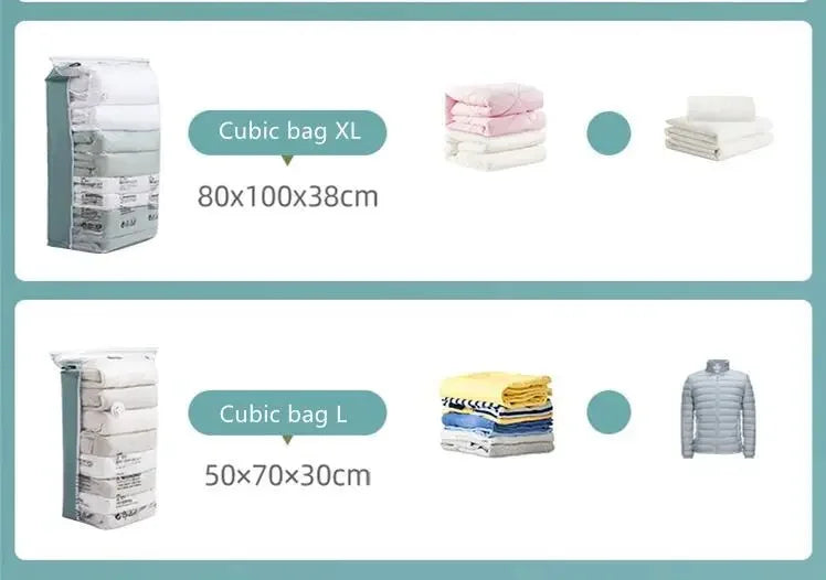 Vacuum Bags Large Plastic Storage for Storing Clothes Blankets