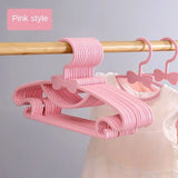 Non-Slip Plastic Baby & Kids Clothes Hangers Set 10PCS