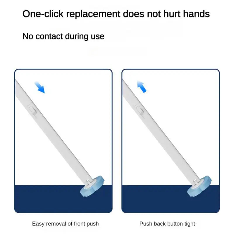 Disposable Toilet Brush Cleaner With Long Handle